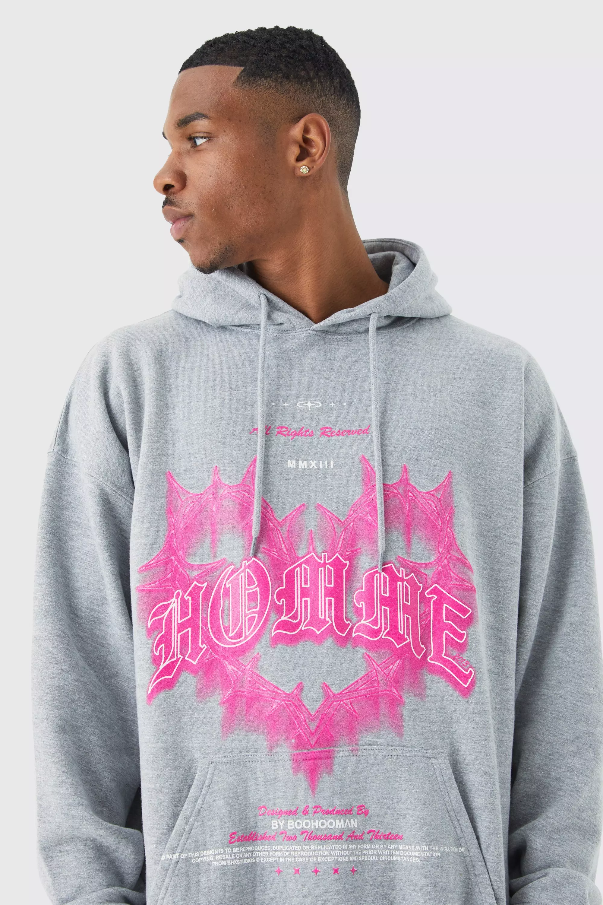 Homme Heart Graphic Hoodie